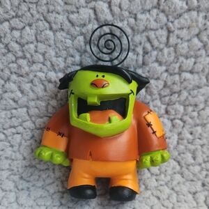 Halloween , Silly, Fun Frankenstein Note Holder Knick Knack Figurine